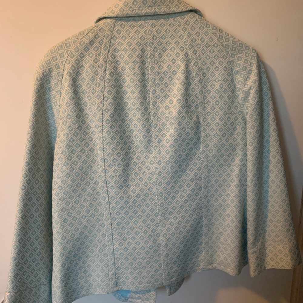 Tailored Light Blue Patterned Blazer by - image 4